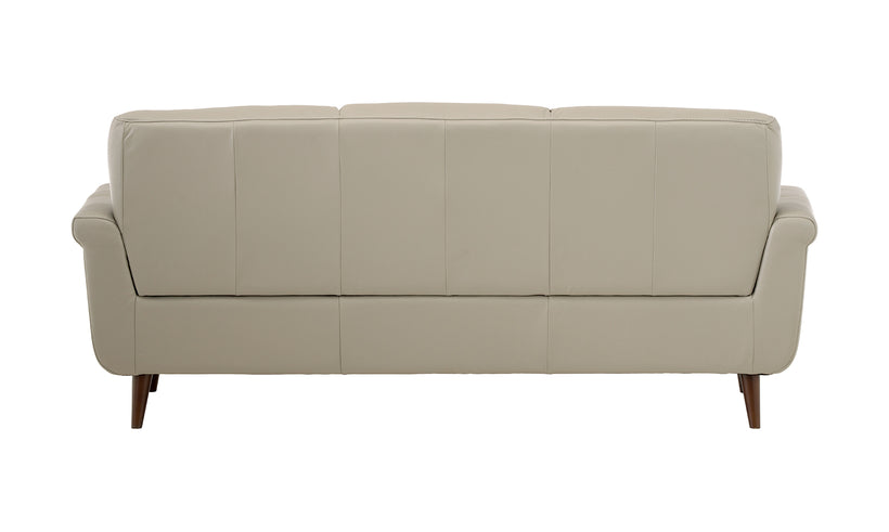 Beige sofa on a white background